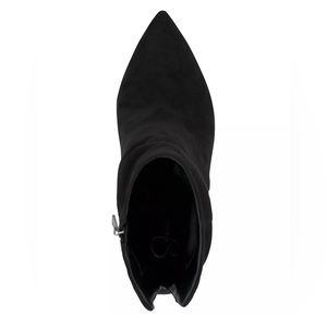 Black high heel booties